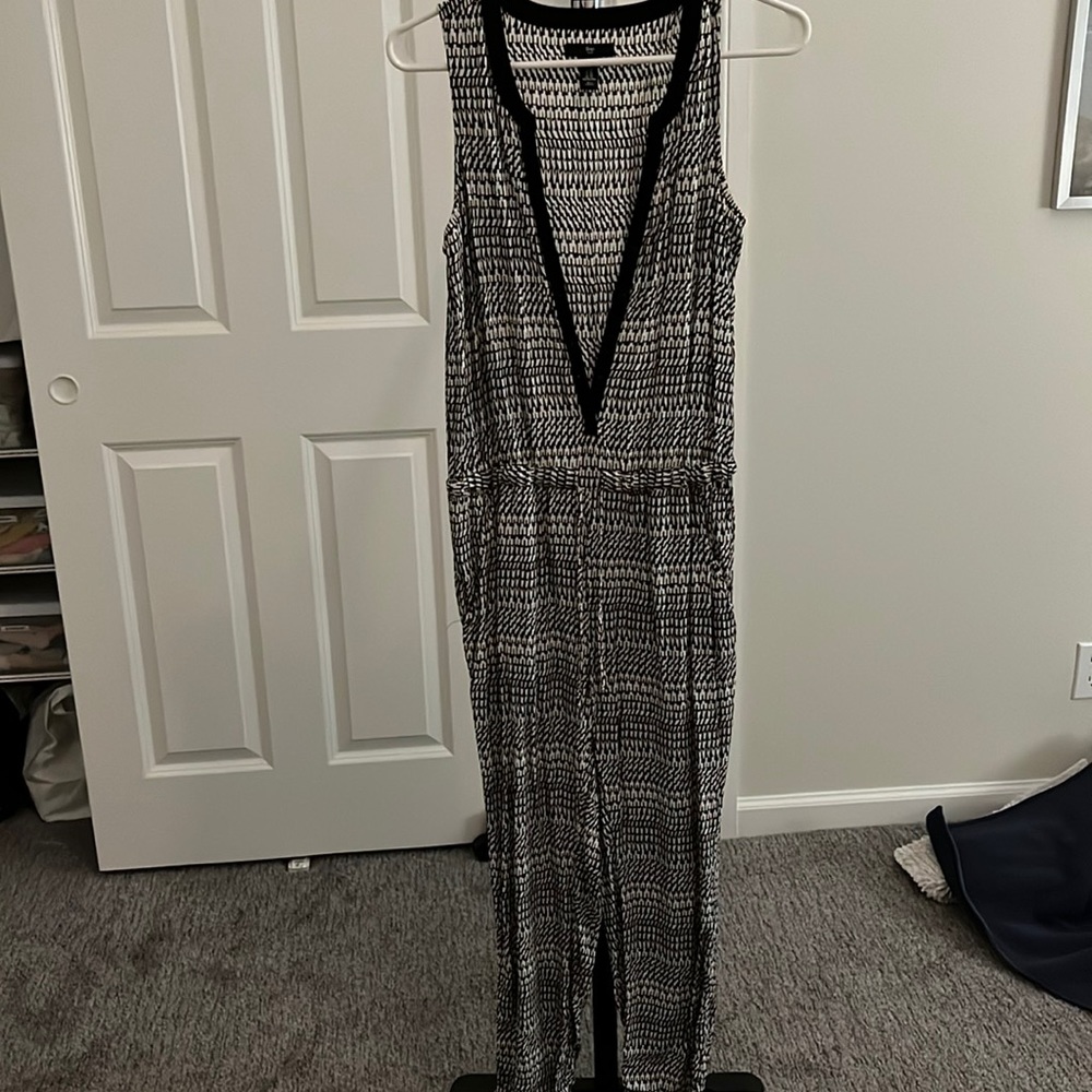 Cotton/silk blend romper.